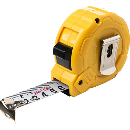 Рулетка Deli YS EDL9075B, 7.5 м х 25 мм, желтый - 4