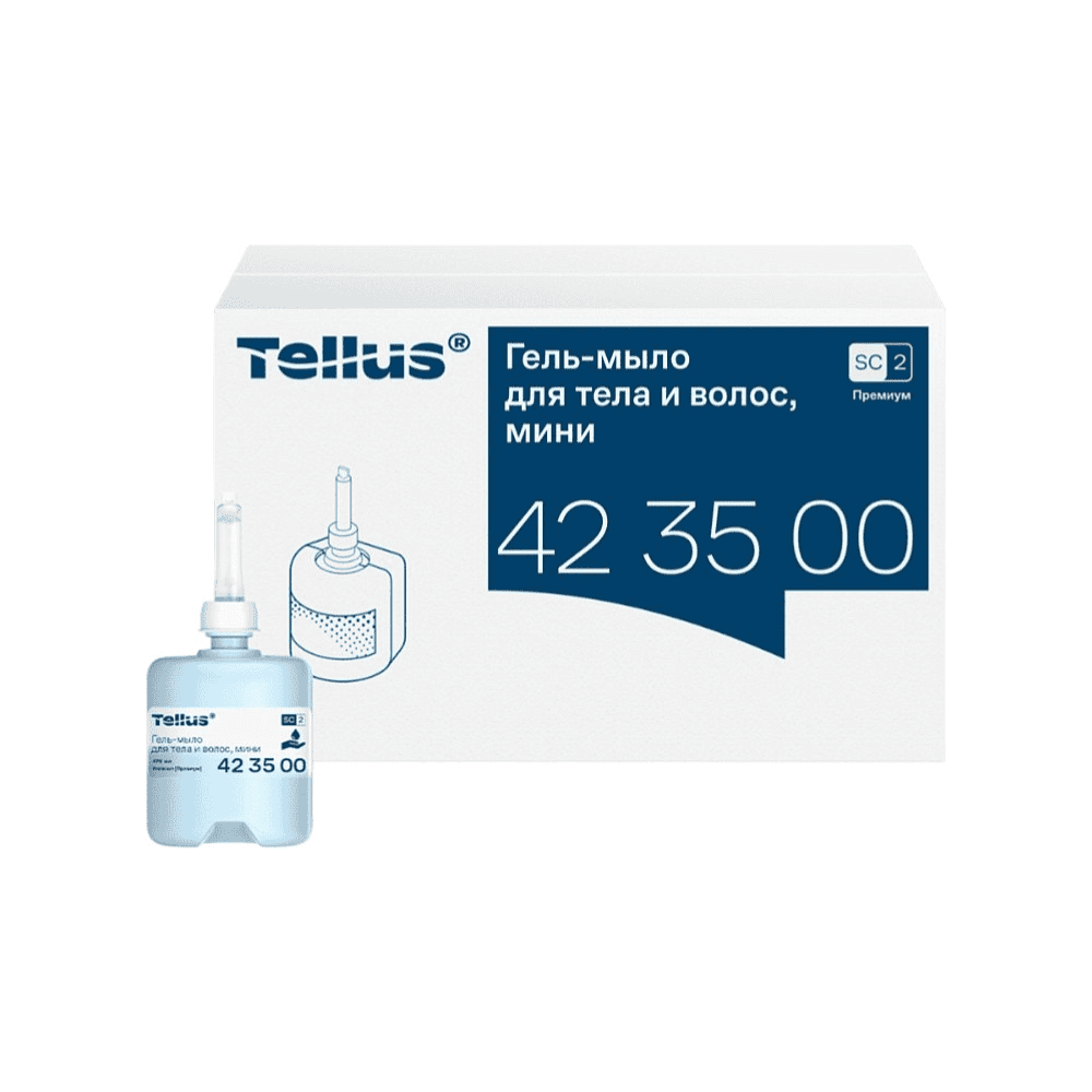 Мыло-гель Tellus Премиум для тела и волос, 475 мл, SC2 мини