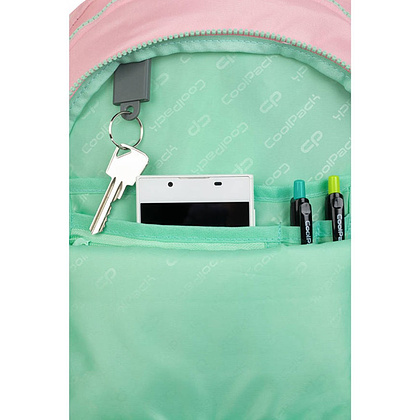 Рюкзак школьный CoolPack "Gradient strawberry", розовый, зеленый - 5