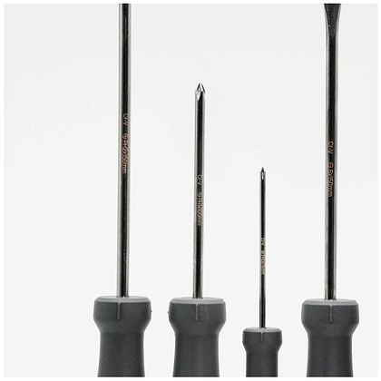 Набор отверток Deli HS EHT1006, 6 шт, Soft Touch, черный - 3