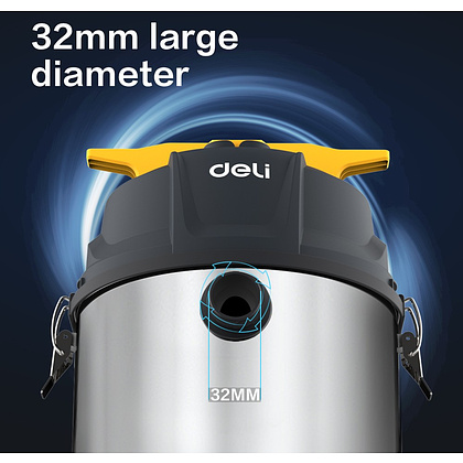 Пылесос сетевой Deli YS EDL881825, 1400 Вт, 21 кПа, 25 л, черный - 6
