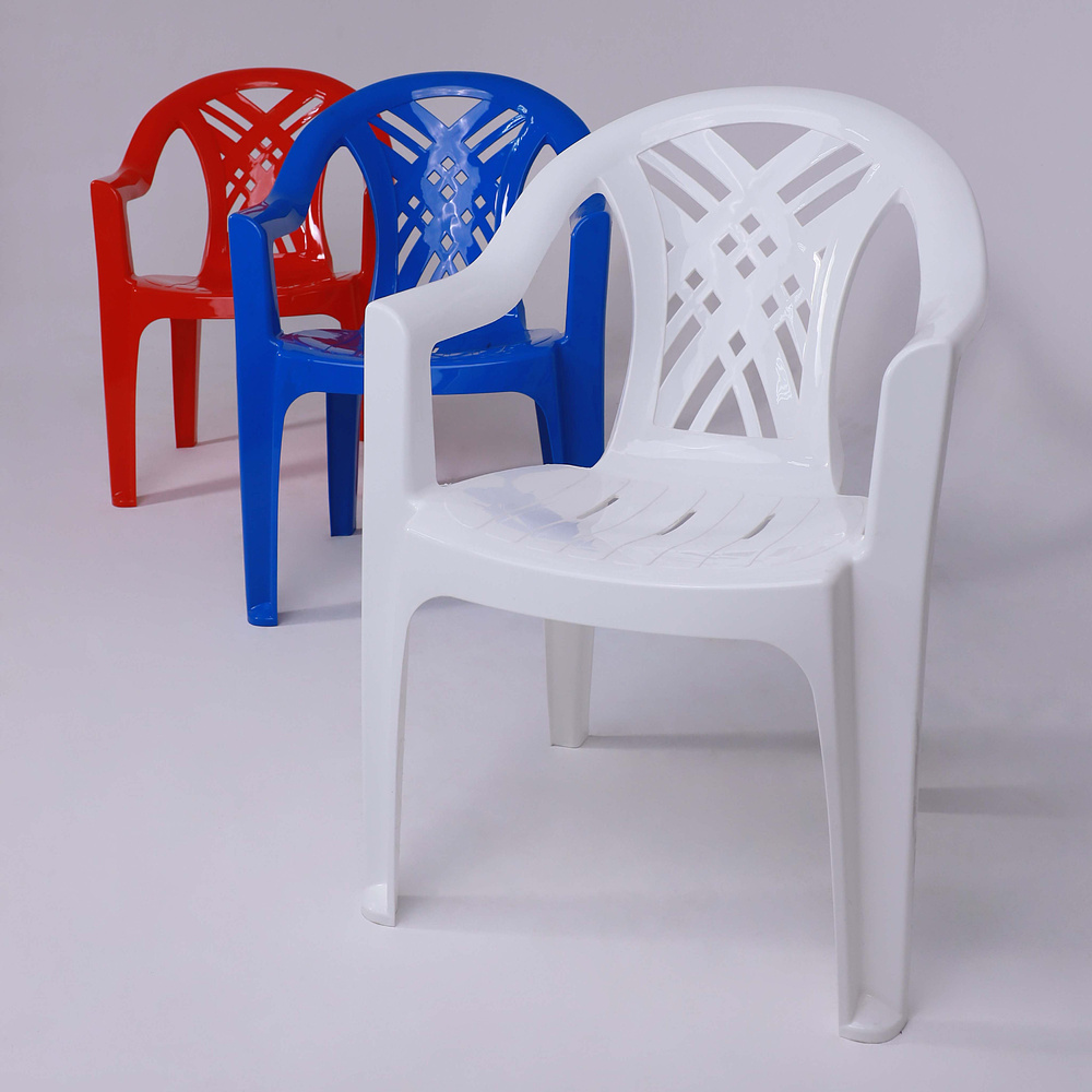 Кресло садовое №6 "Престиж-2", пластик, белый - 9