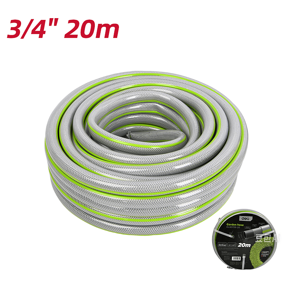 Шланг поливочный Deli GS EDL8072B-20, армированный, четырёхслойный, 20 м - 4