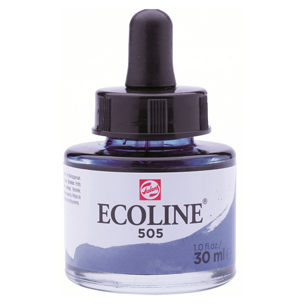 Жидкая акварель "ECOLINE", 505 ультрамарин светлый, 30 мл