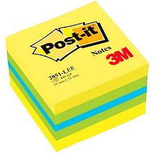 Бумага для заметок на клейкой основе "Post-it MixLemon", 51x51 мм, 400 листов, ассорти