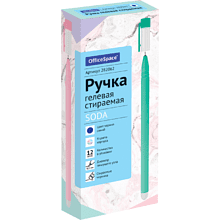 Ручка гелевая "Soda", 0.5 мм, ассорти, стерж. синий