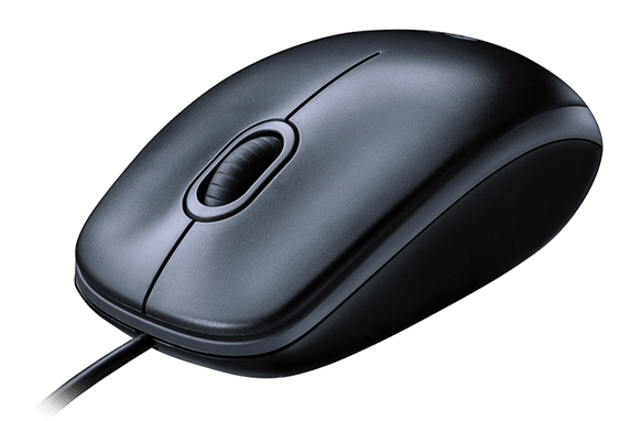 Мышь Logitech "M100", проводная, 1000  dpi, 3 кнопки, серый - 3