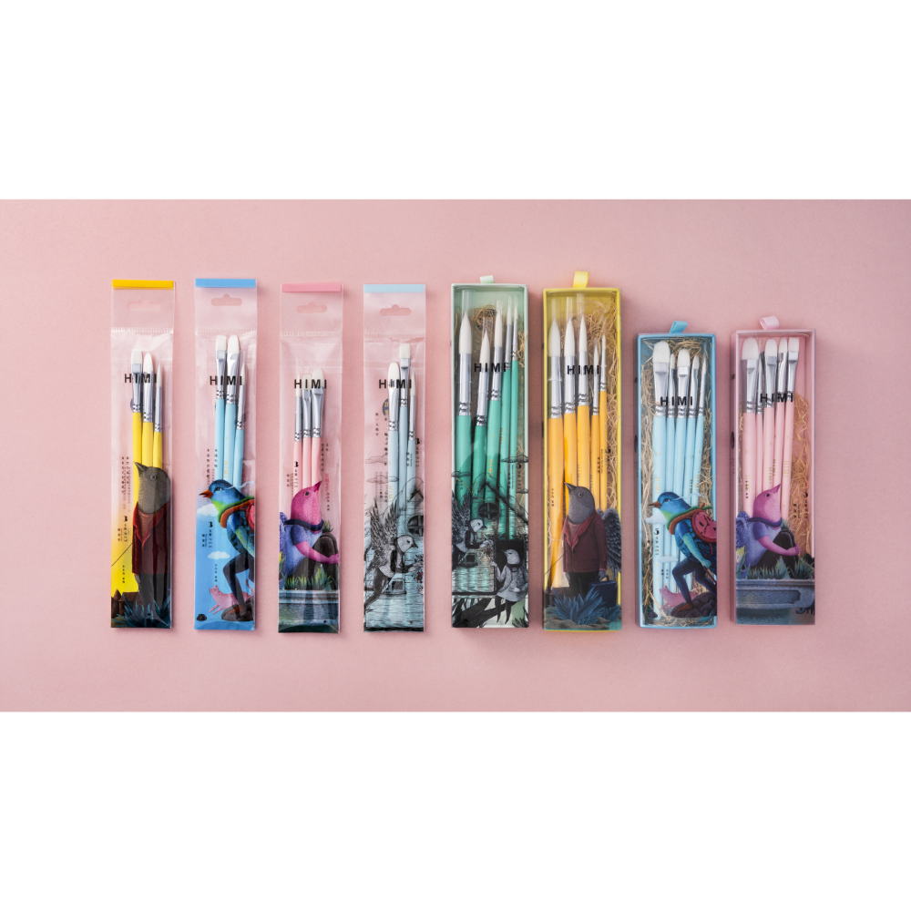 Набор кистей для рисования "Himi Miya Little Bird", синтетика, 5 шт - 8