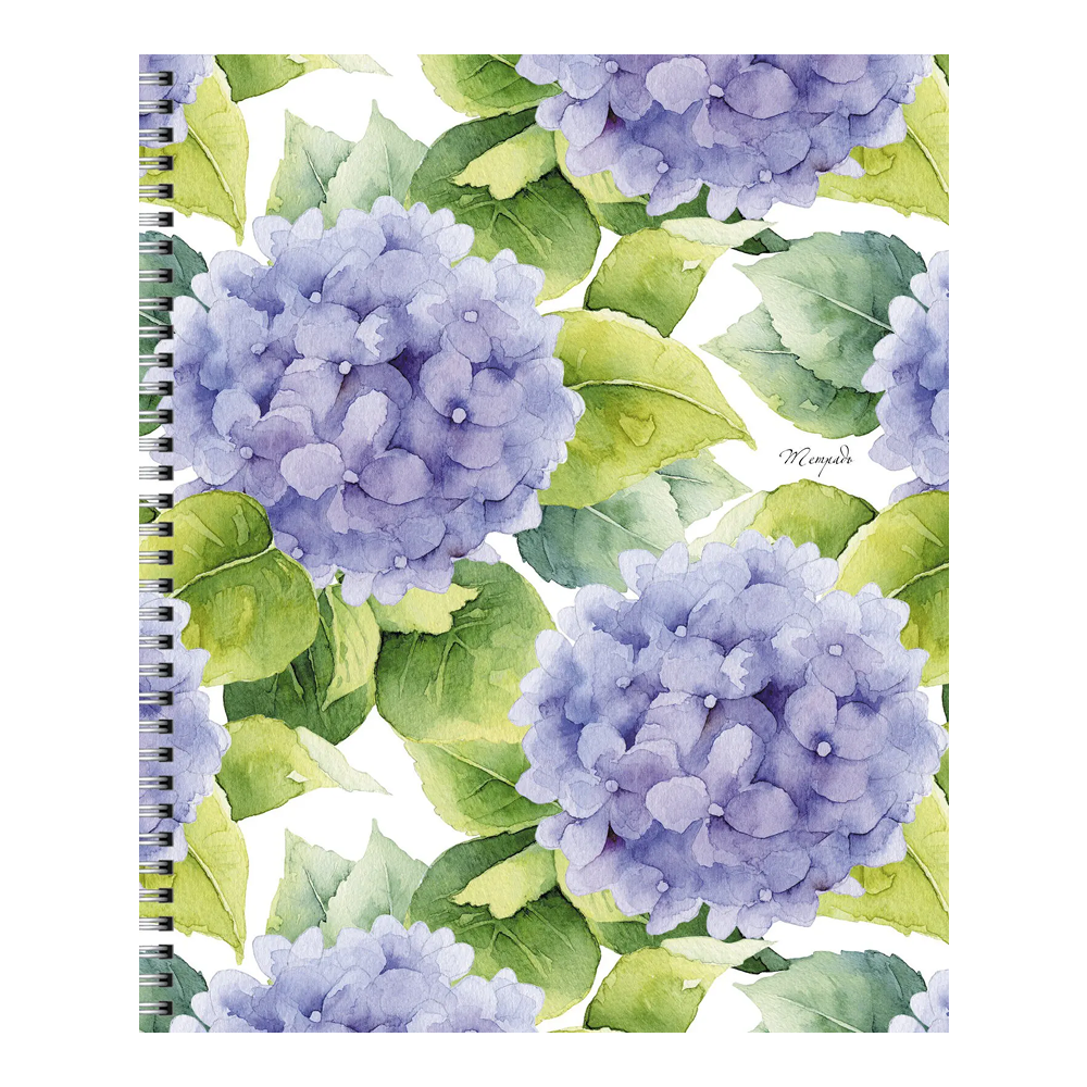 Тетрадь "Blossom", А5, 96 листов, клетка, спираль сбоку, ассорти