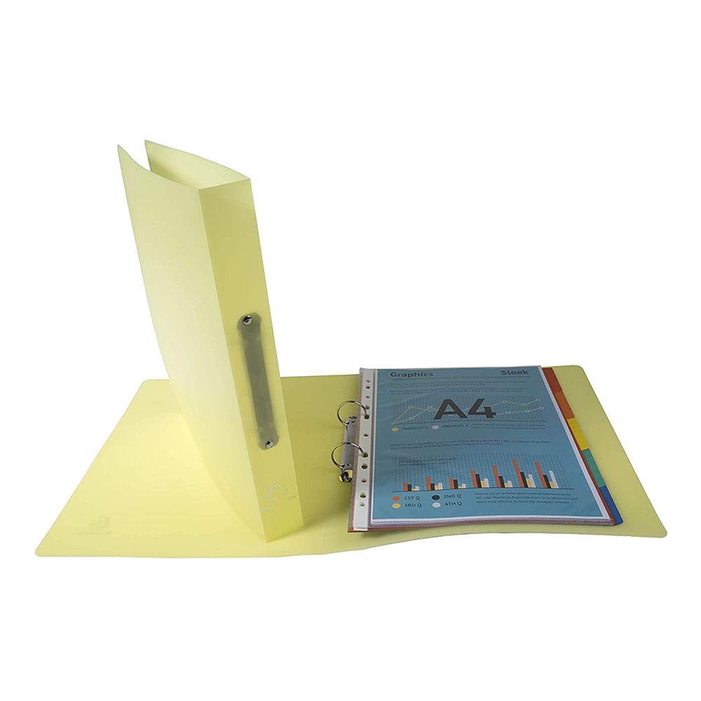 Папка на кольцах "Chromaline Pastel", 2 кольца, 40 мм, ассорти