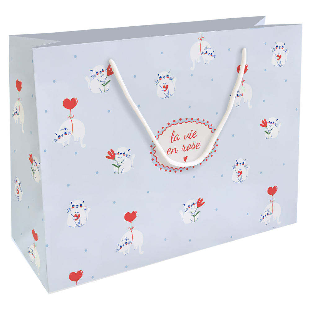 Пакет бумажный подарочный "Love"