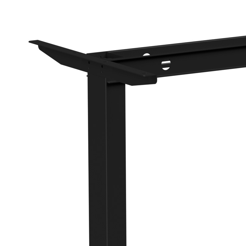 Стол с электроприводом WellDesk Basic 1300x675х18 черный/дуб бардолино натуральный(9191456+9072452) - 4