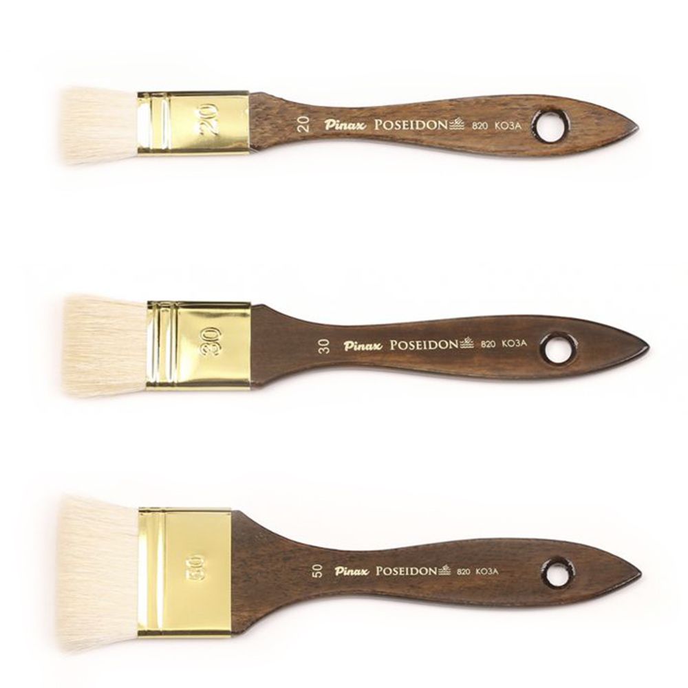 Кисть для рисования "Pinax POSEIDON", коза, флейц, №20 - 2