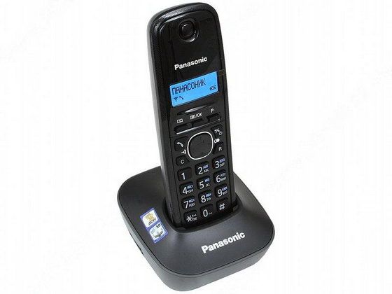 Беспроводной телефон Panasonic "Dect KX-TG1611RU", серый