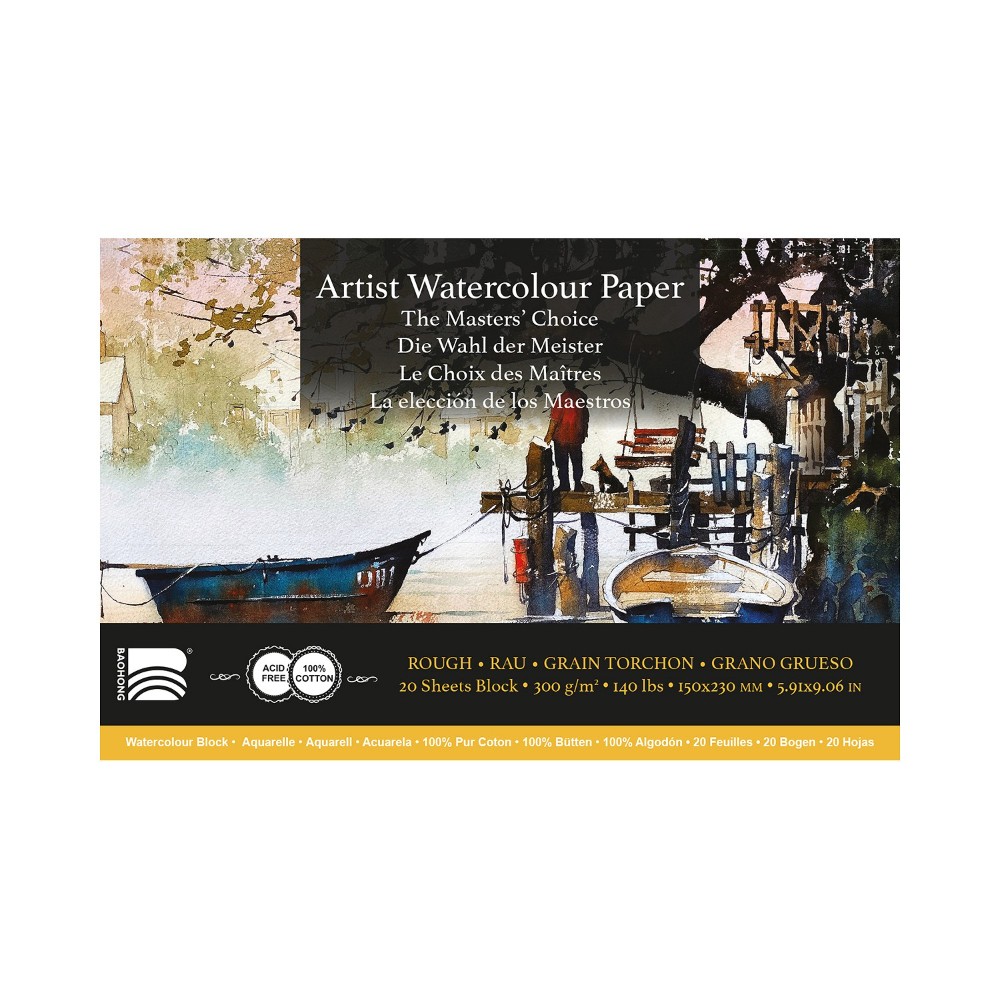 Блок бумаги для акварели "Baohong. Thomas W Schaller"