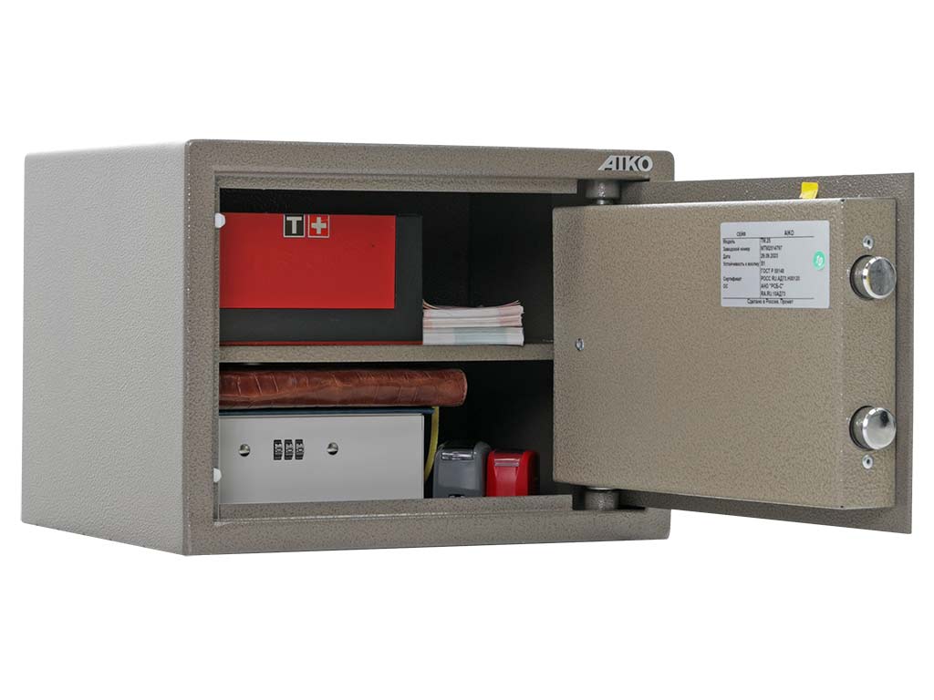 Офисный сейф AIKO TM-25, 250x340x280 мм - 5
