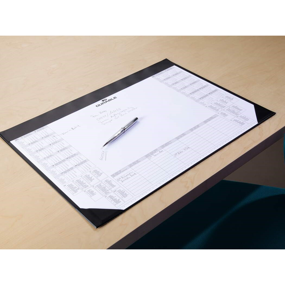 Бювар с планингом, 42x59 см,  черный