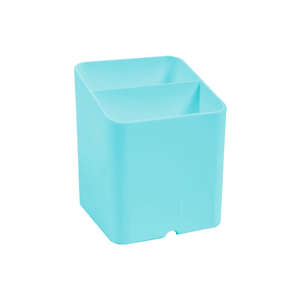 Подставка для канцелярских мелочей "Aquarel", 74x74x93 мм, зеленая пастель - 2