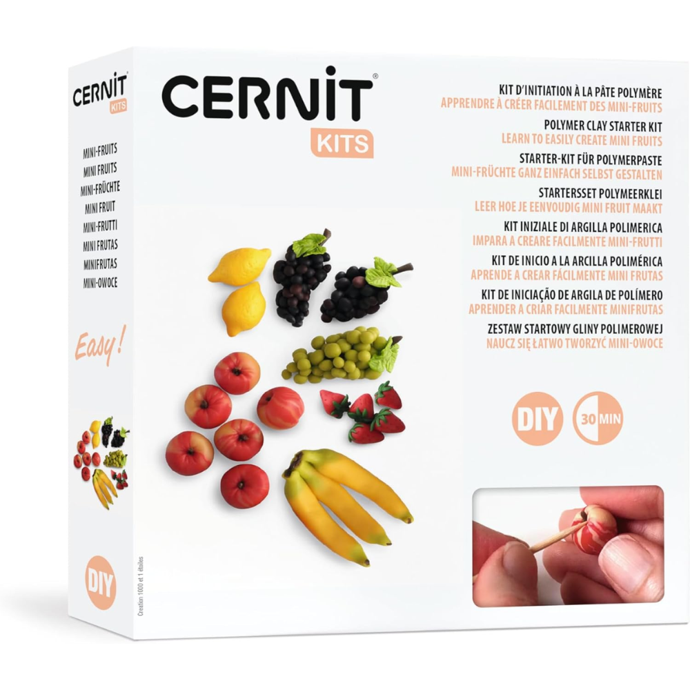 Полимерная глина "Cernit. Starter kit, fruit miniatures", набор