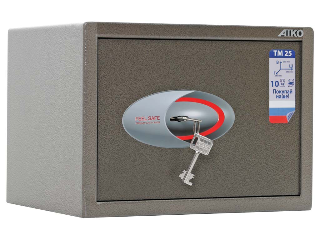 Офисный сейф AIKO TM-25, 250x340x280 мм - 3
