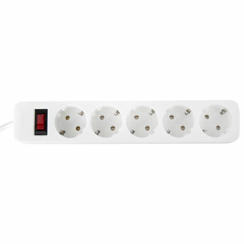 Сетевой фильтр Sonnen SPW-305, 3 м, 5 розеток, белый