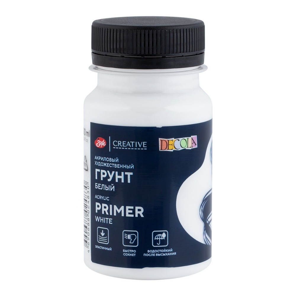 Грунт акриловый "Декола", белый, 100 мл.