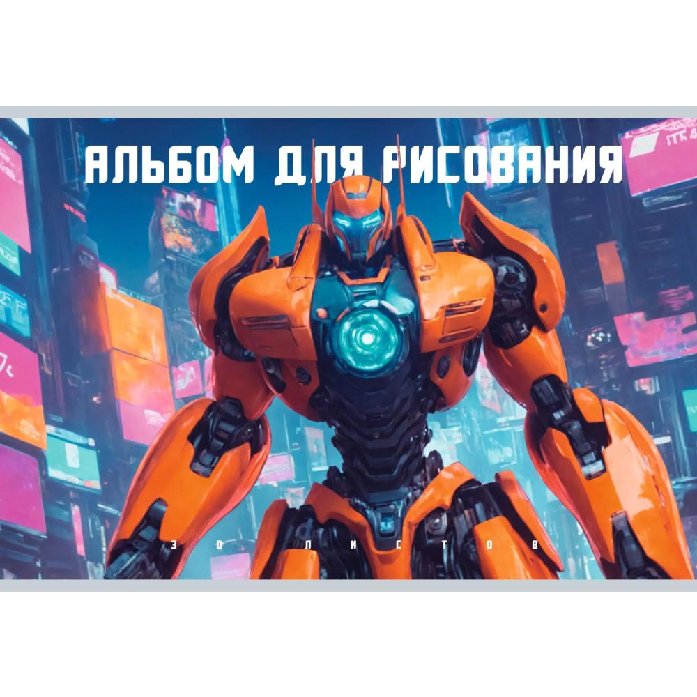 Альбом для рисования "Трансформер", А4, 30 листов
