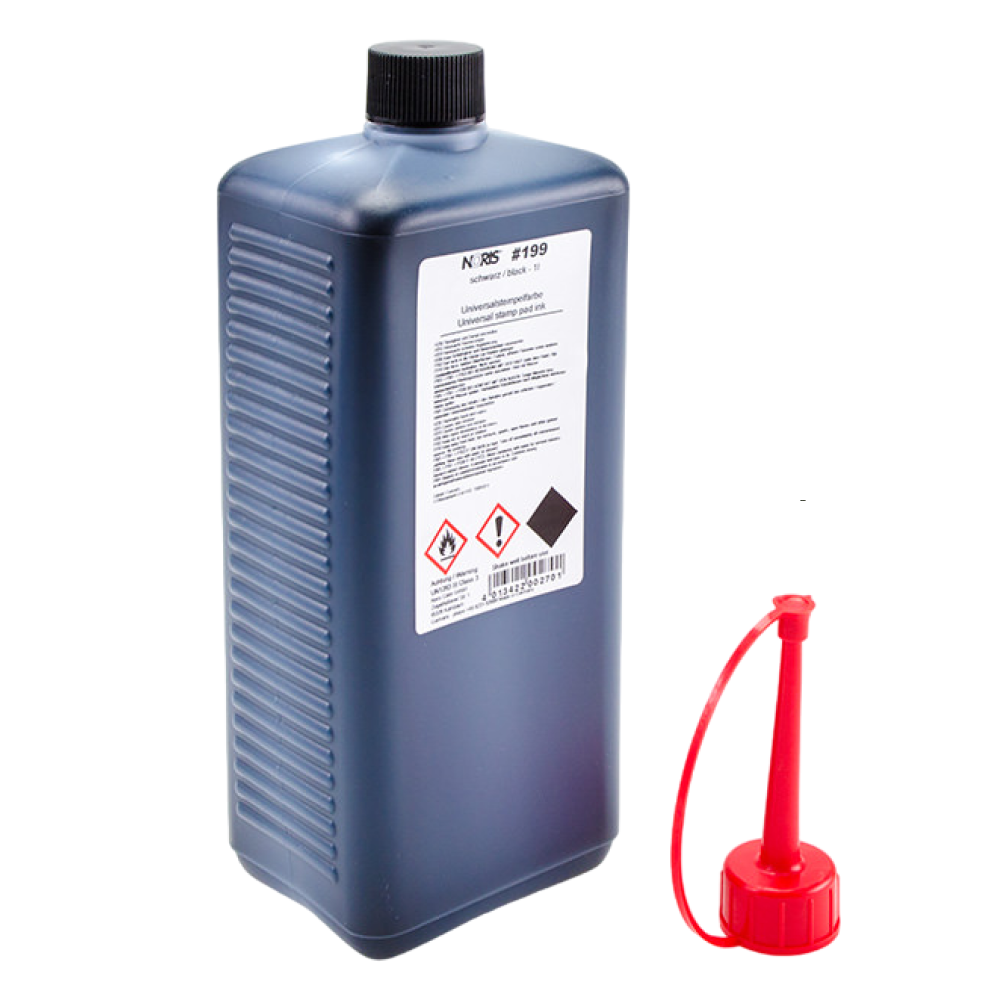 Краска штемпельная универсальная "Noris 199", 1 л, черный