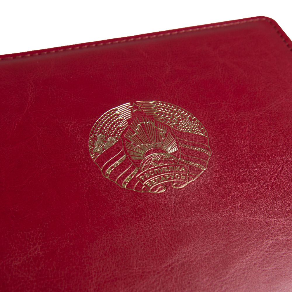 Папка на подпись с гербом, бордовый - 4