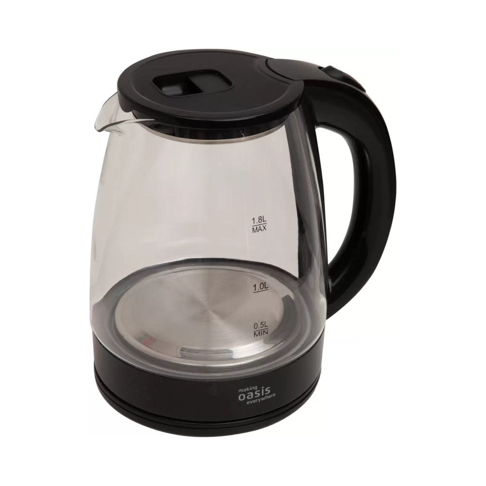 Электрочайник Oasis K-8GB, пластик, стекло, черный - 2