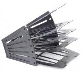 Модуль веерный, Вертикальный, черный