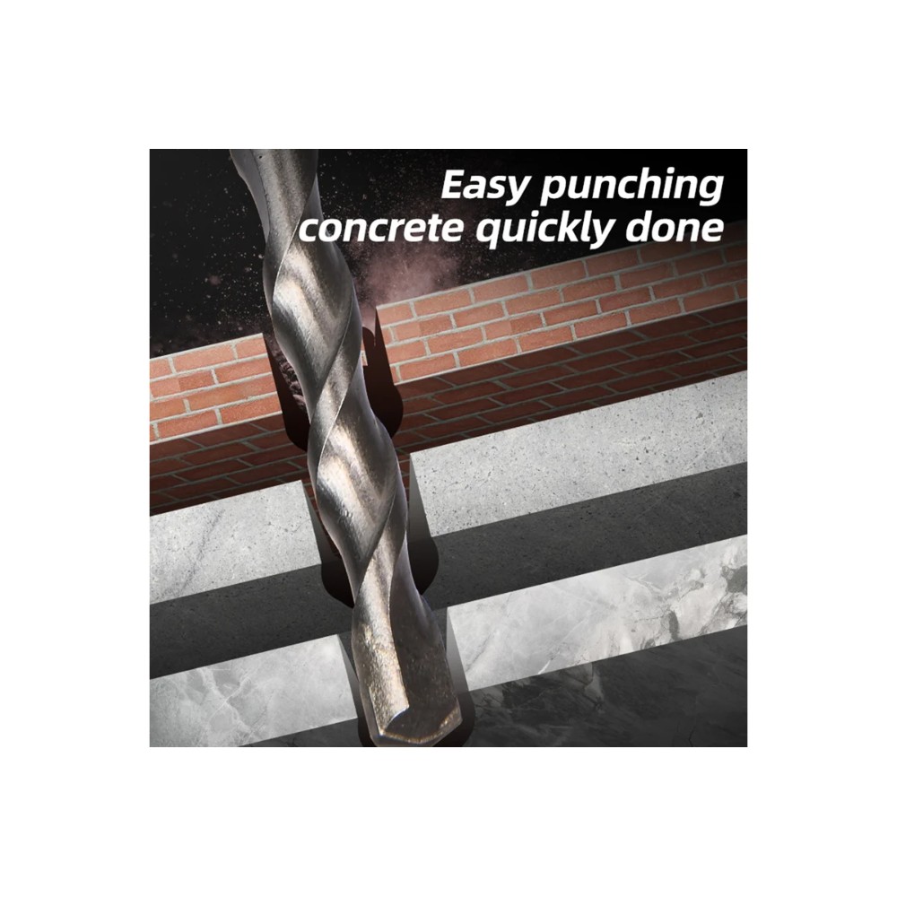 Бур по бетону Deli YS EDH-Y10210, 10x210 мм, SDS-PLUS - 4