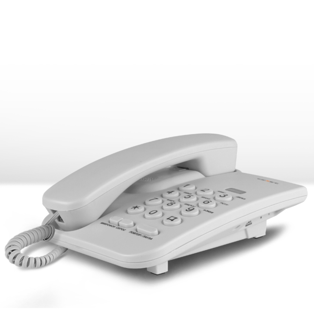 Телефонный аппарат Texet TX-212, светло-серый