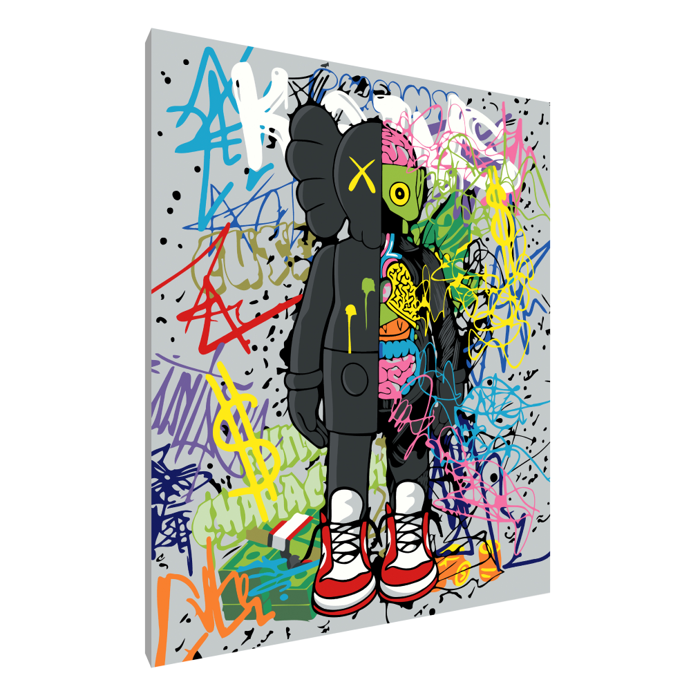 Картина по номерам "Graffiti kaws"