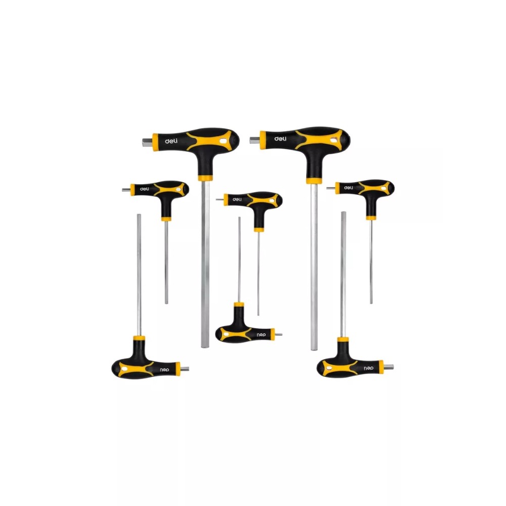 Набор Т-образных шестигранных ключей "Deli"