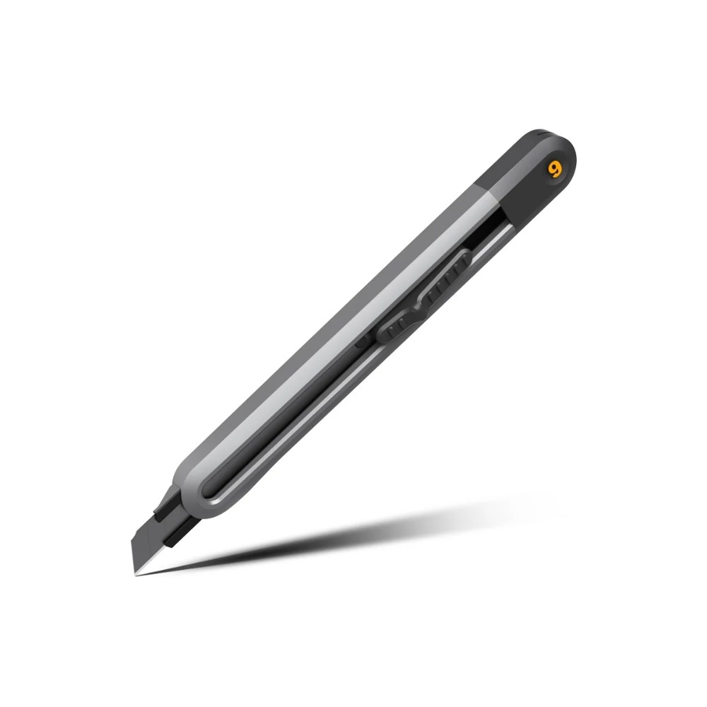 Нож строительный Deli HS EHT4009, 9 мм, Soft Touch, черный