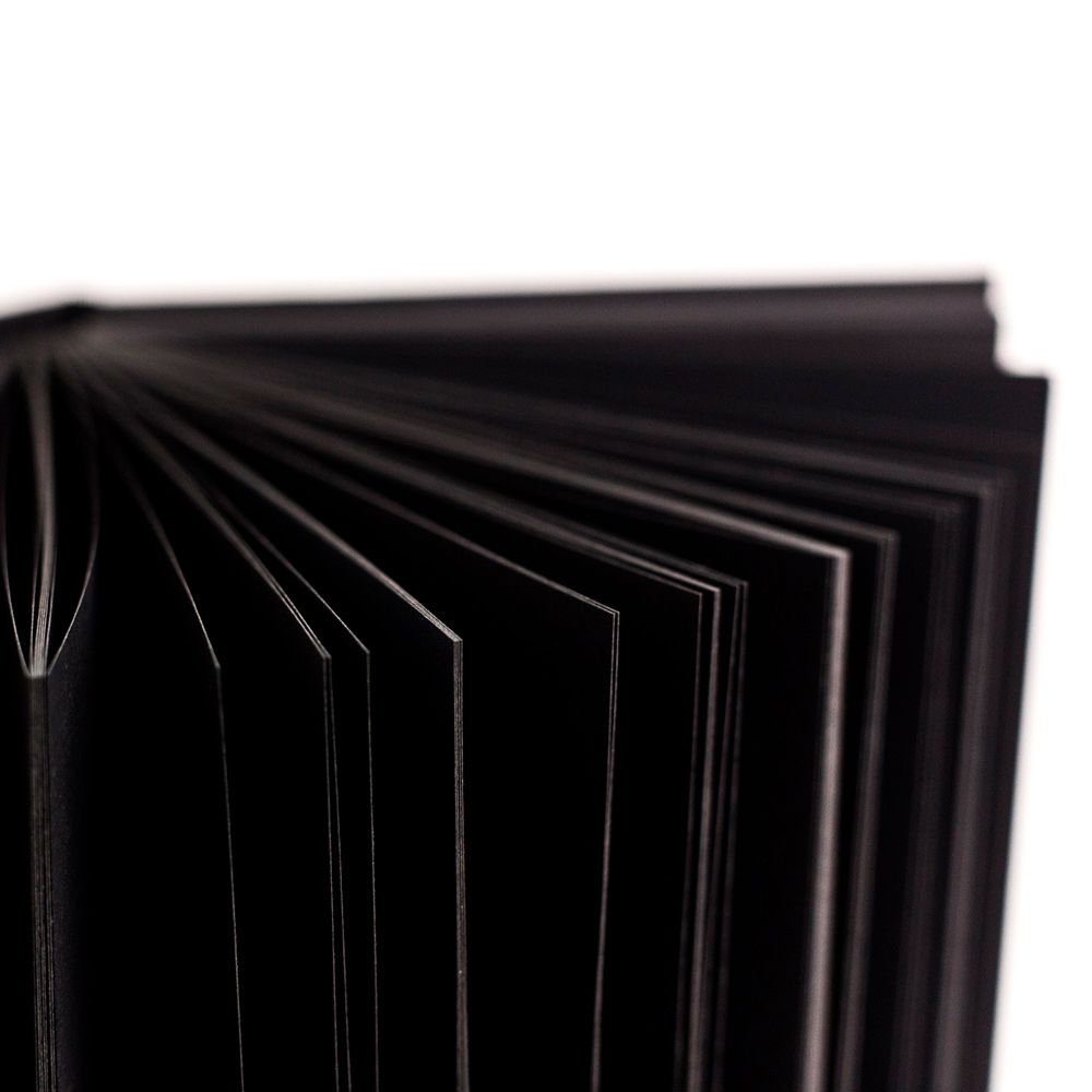 Скетчбук для графики "GrafArt. Total Black", 14.5x19 см, 150 г/м2, 80 л, черный - 2