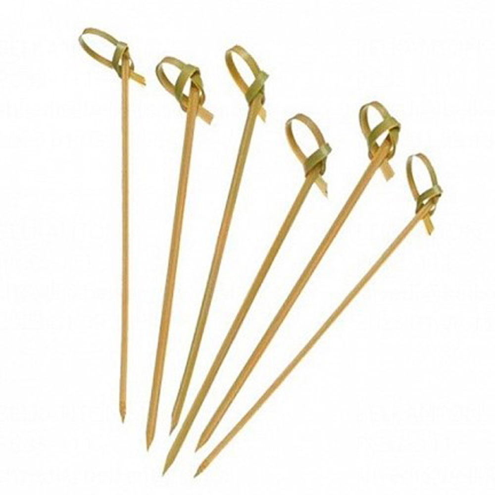 Пика узелок, 9 см, бамбук, 100 шт./упак