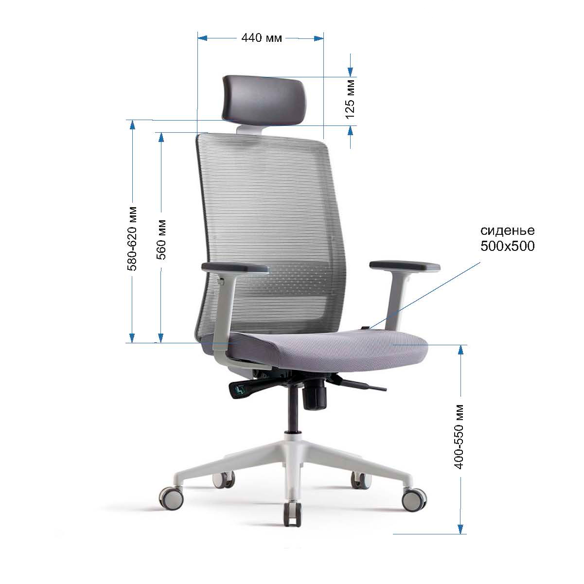Кресло для руководителя BESTUHL "S30", сетка, ткань, пластик, черный - 4