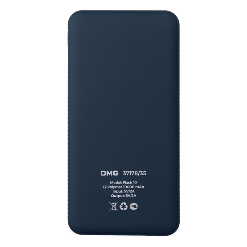 Внешний аккумулятор Power Bank "Flash 10", 10000 mAh, синий - 3