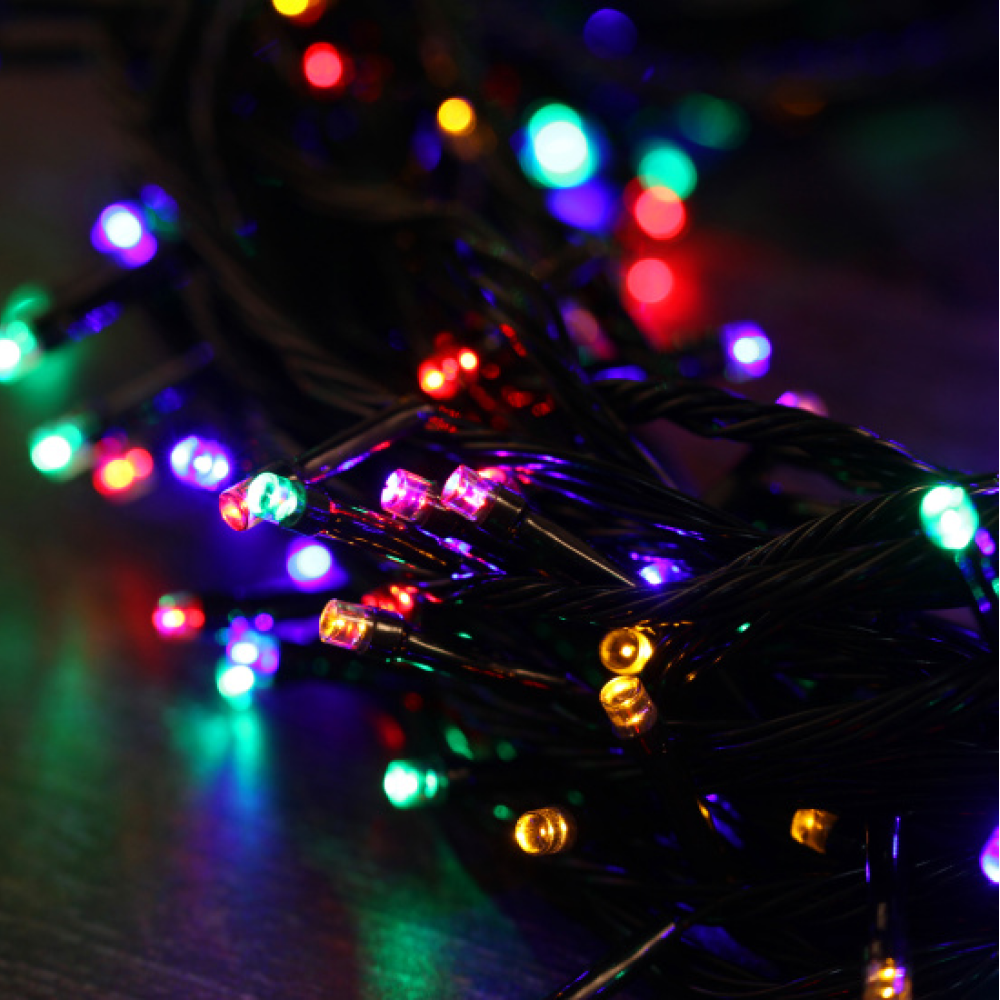 Гирлянда электрическая LED "Нить", 22 м, мультиколор - 3