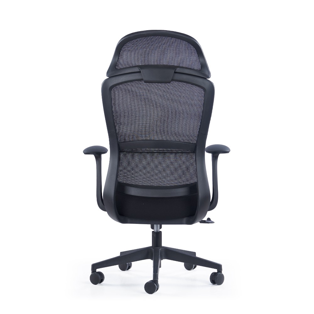 Кресло компьютерное SitZone CH-555A, сетка, ткань, пластик, черный - 5