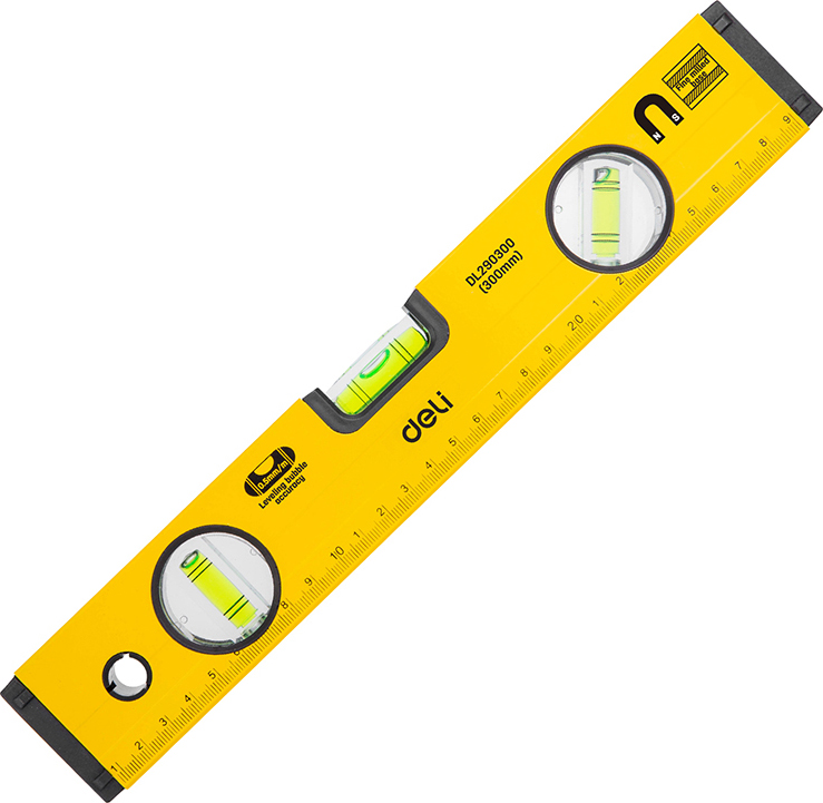 Уровень "Deli" 300 мм, пузырьковый