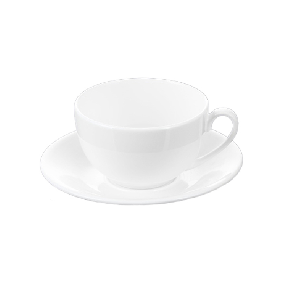 Чашка с блюдцем "WL-993000/1С", фарфор, 250 мл, белый