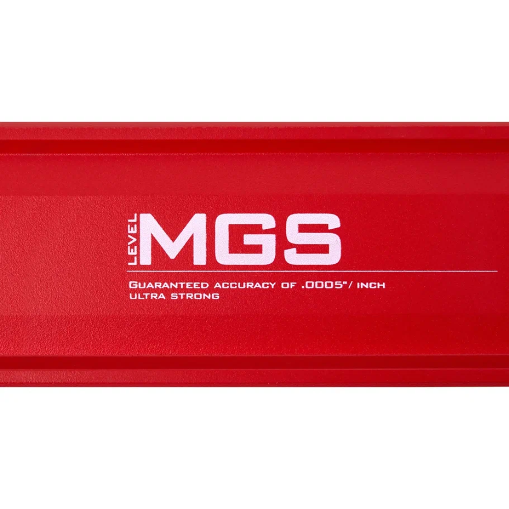 Уровень брусковый MGS 700915, 1000 мм, 3 глазка, зеркальный глазок, ухват, магнит