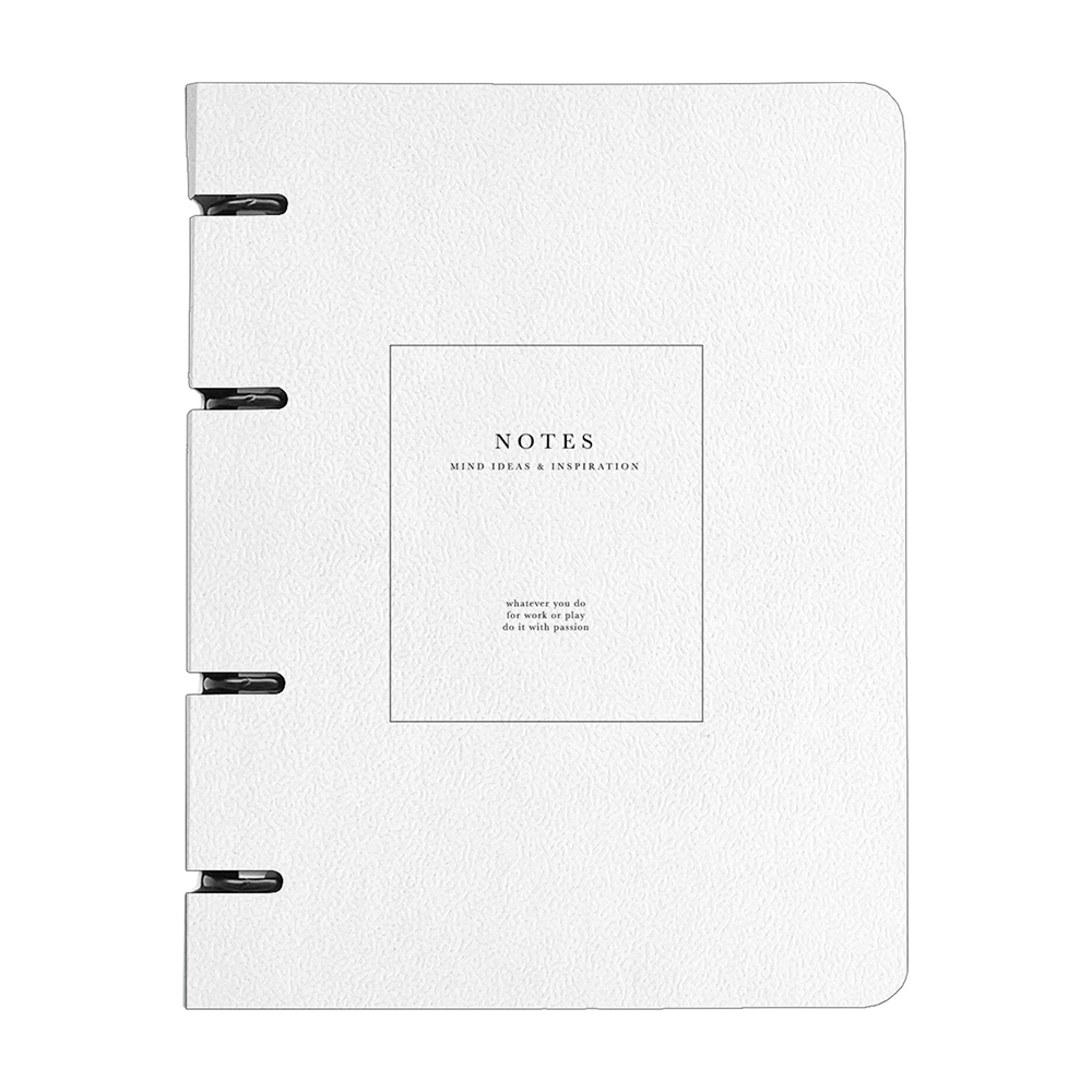 Тетрадь "Notes", A5, 80 листов, клетка, на кольцах, белый