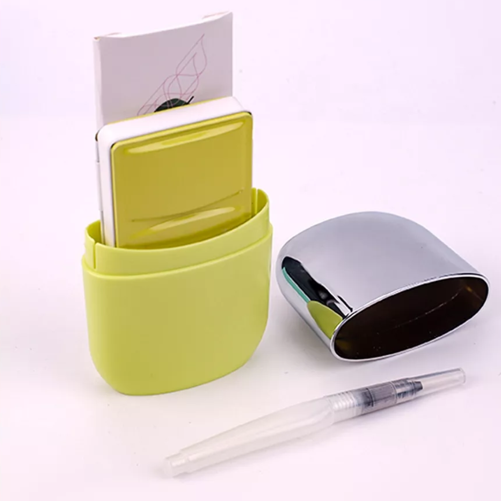 Набор для рисования акварелью "Himi Miya" (краски 18 цветов, кисть, бумага, стакан), желтый футляр - 6