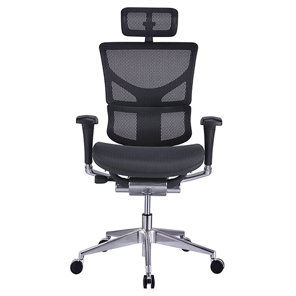 Кресло для руководителя "Ergostyle Sail Aluminium", черный