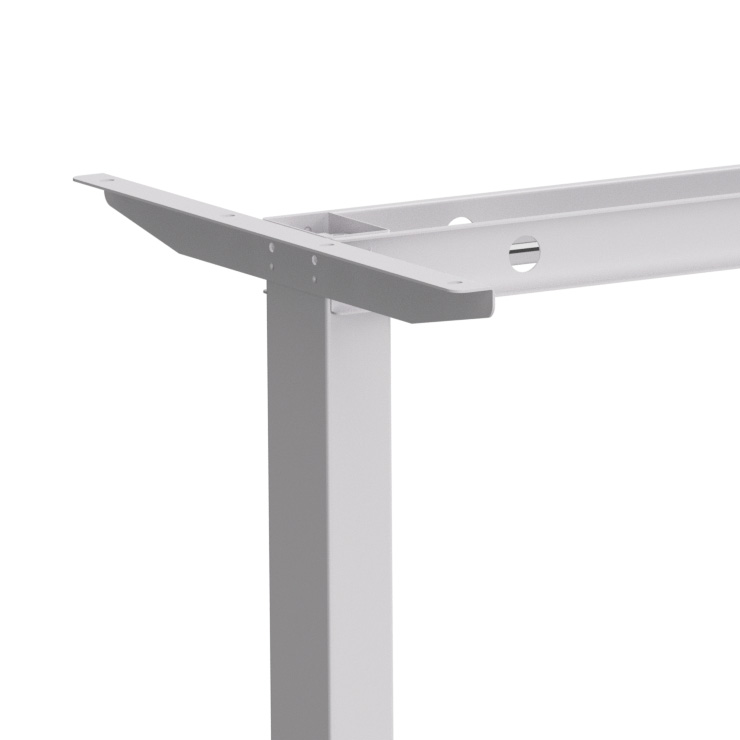 Стол с электроприводом WellDesk Basic 1200x675х18 белый/белый альпийский (9191460+9197776) - 6