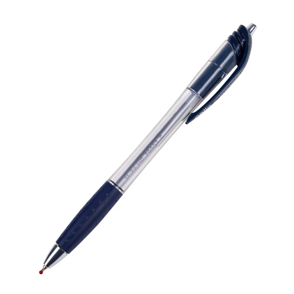 Ручка шариковая автоматическая "Voyager", 0.7 мм, прозрачный, стерж. синий